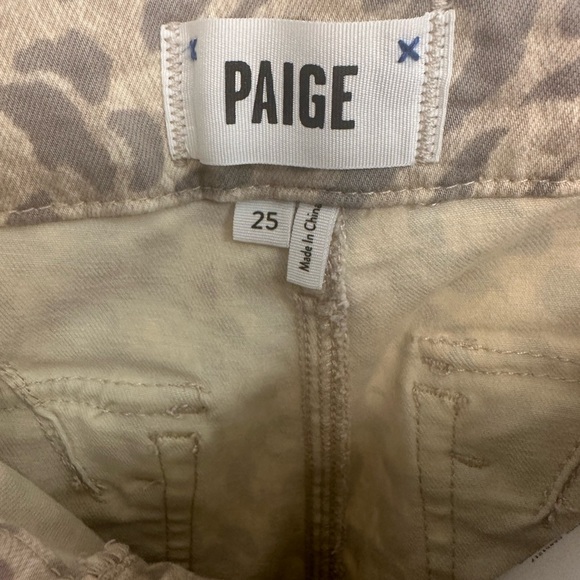 Paige Denim Mayslie Jogger in leopard print size 25 - Picture 2 of 3